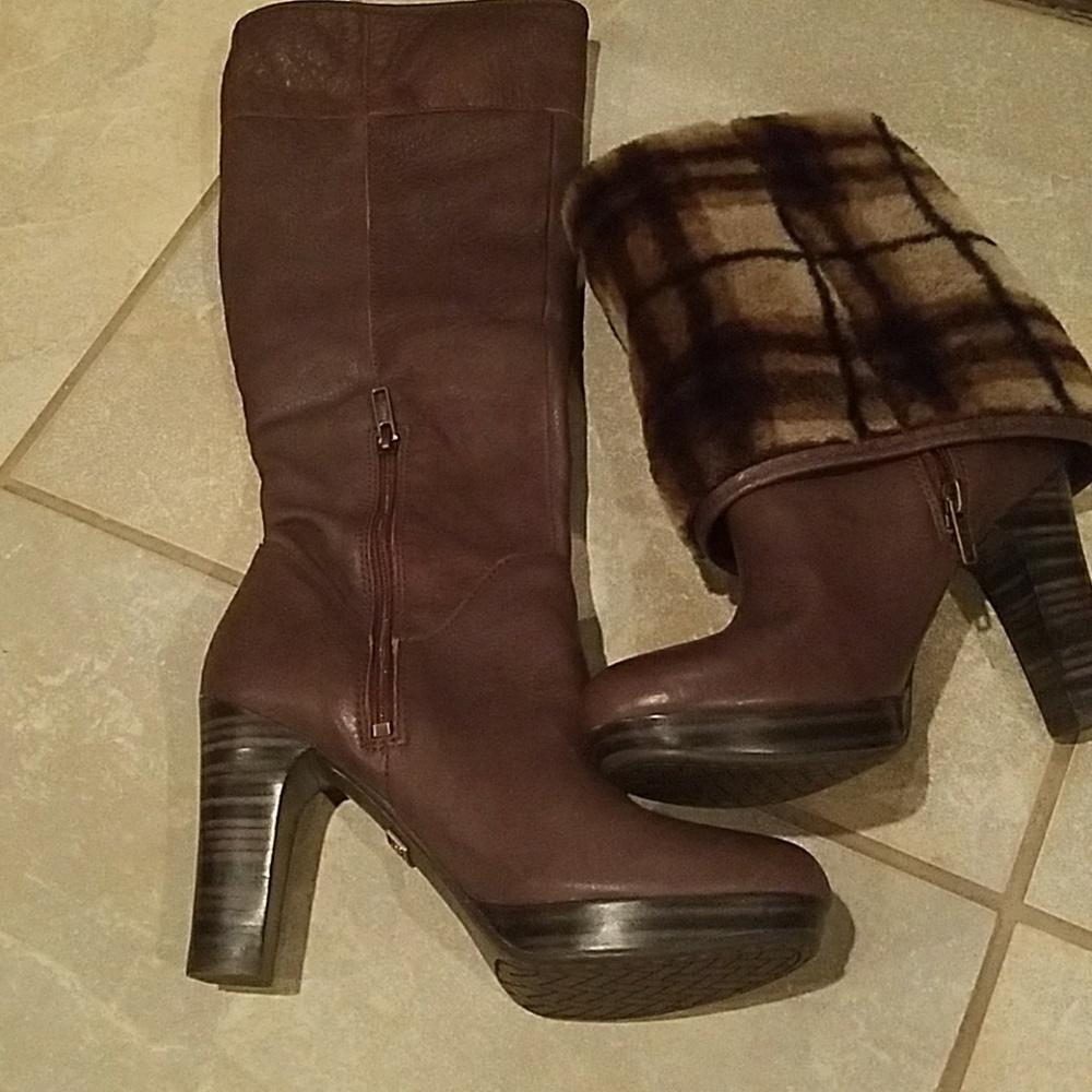 Ugg high heel platform boots
